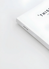 Weiß Magazin Dies ist Grau Hintergrund Minimalistisches Stillleben Gemälde