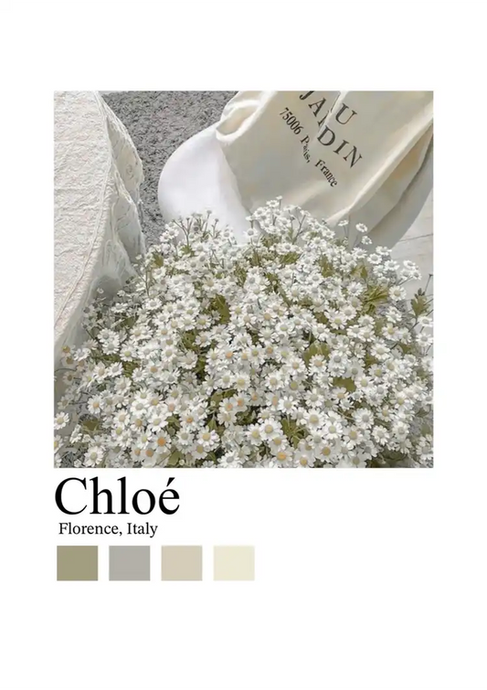 Witte bloemenmand canvas schilderij in crème tinten, sereen en minimalistisch