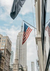 New York City Amerikanische Flagge Wolkenkratzer Stadtbild Gemälde