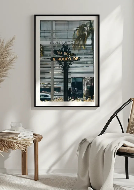 Obraz na płótnie Rodeo Drive w Beverly Hills na ścianie w przedpokoju