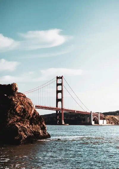 Most Golden Gate widziany z wody Obraz na płótnie San Francisco