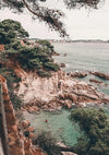 Rocky Coastline with Turquoise Clear Water Painting