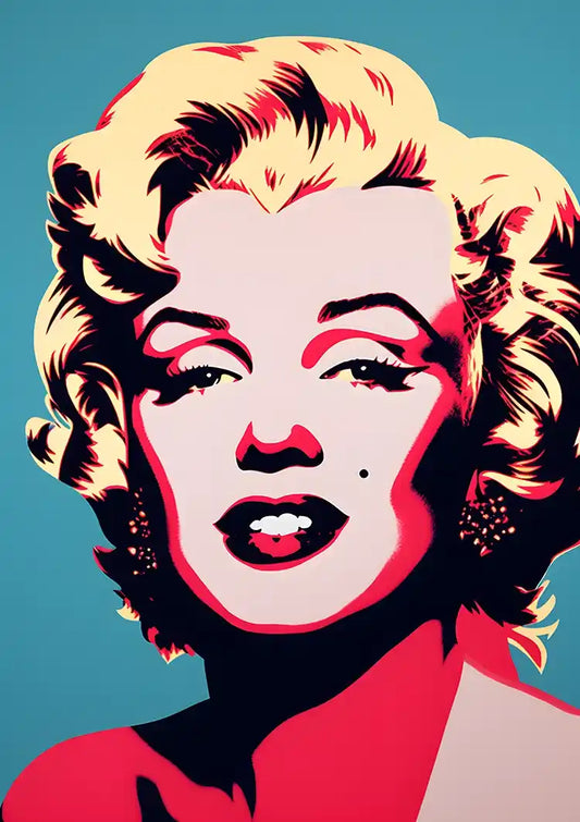 Marilyn Monroe Pop Art Colorful Portrait Painting