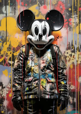 Obraz na płótnie Myszki Miki Graffiti Pop Art
