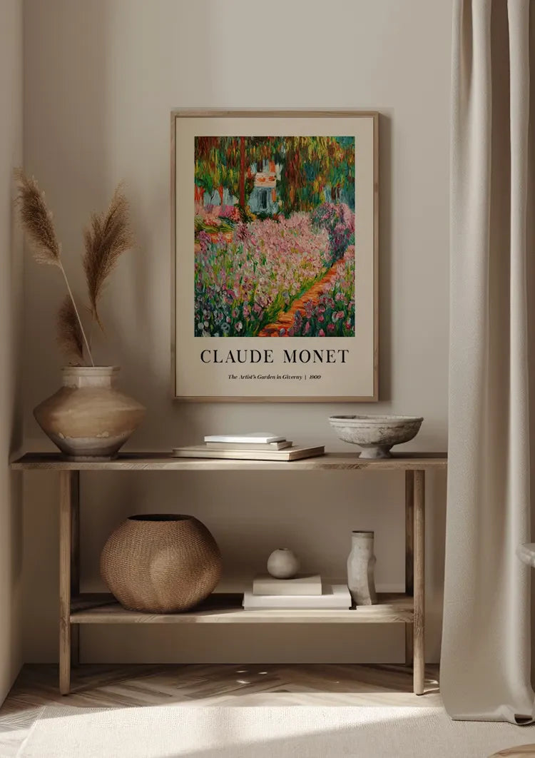 Claude Monet Tuin van de Kunstenaar in Giverny Kleurrijke Bloemen Schilderij