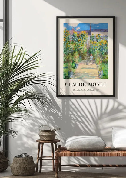 Claude Monet De Tuin van de Kunstenaar in Vétheuil Impressionistisch Schilderij