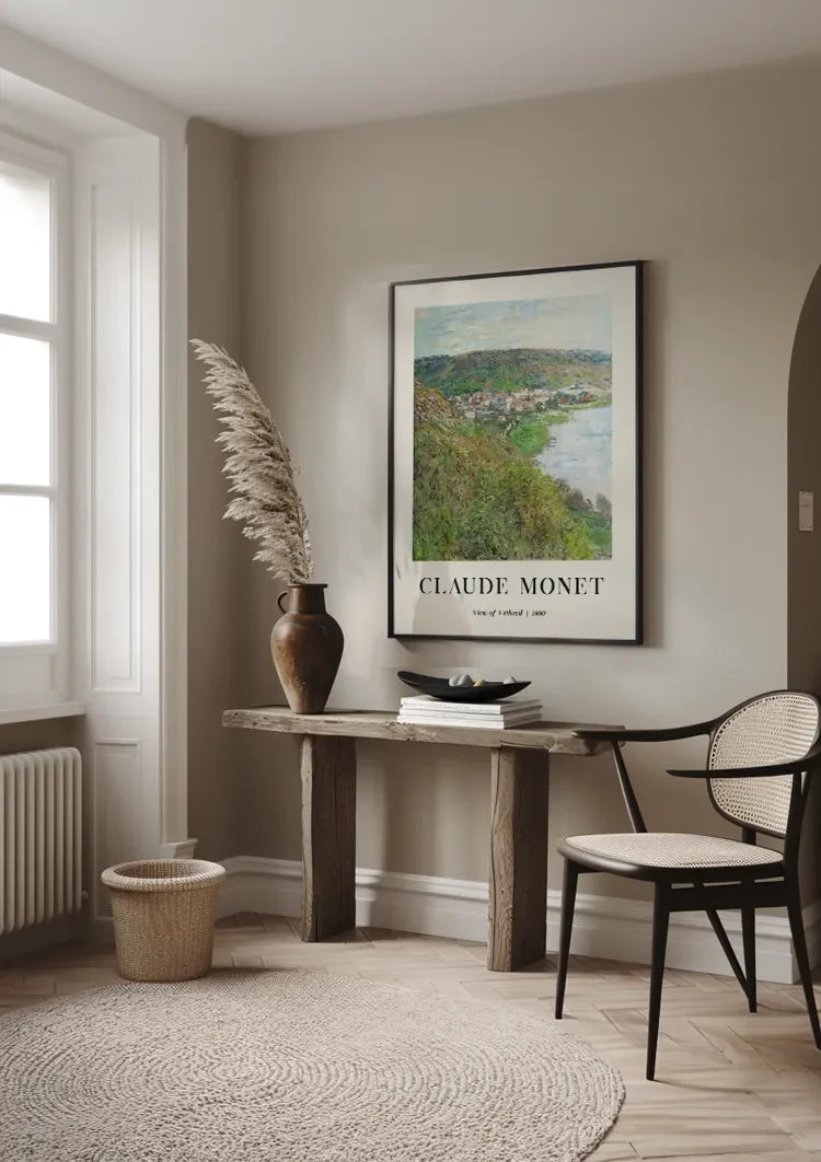 Claude Monet Uitzicht op Vétheuil Impressionistisch Schilderij
