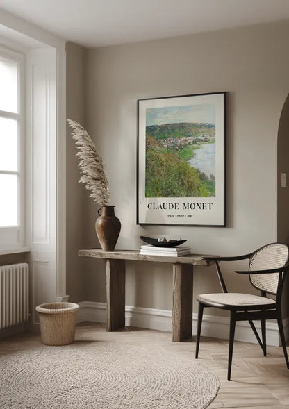Claude Monet Uitzicht op Vétheuil Impressionistisch Schilderij