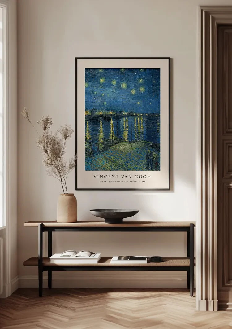 Van Gogh Sterrennacht over de Rhône Impressionistisch Schilderij