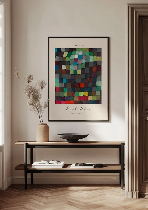 Farbenfrohes Raster Mosaik Paul Klee Mai Bilder Malerei