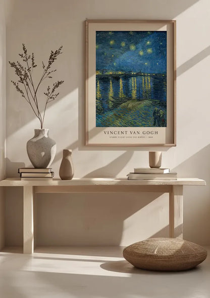 Van Gogh Sterrennacht over de Rhône Impressionistisch Schilderij