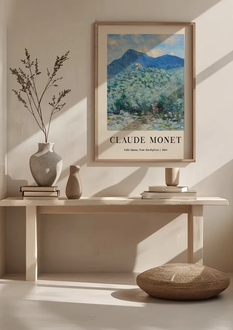 Claude Monet Valle Buona Berglandschap bij Bordighera Impressionistisch Schilderij