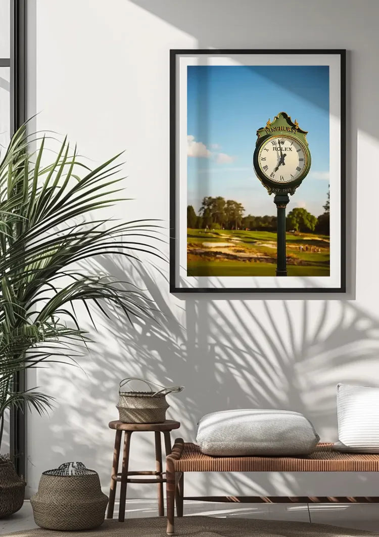 Rolex Outdoor Clock on Pillar in Green Park Painting