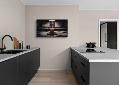 Kaarslicht Conspiracy Room - Canvas Wandkunst