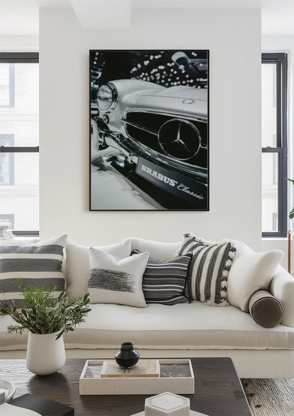 Mercedes Brabus Classic Chrome Grille Star Emblem Painting