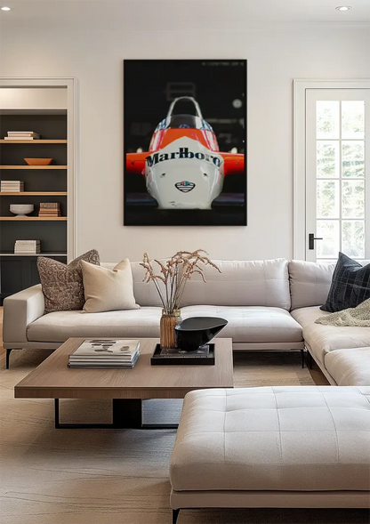 Alfa Romeo Formule 1 Marlboro Livery Vintage Racewagen Schilderij
