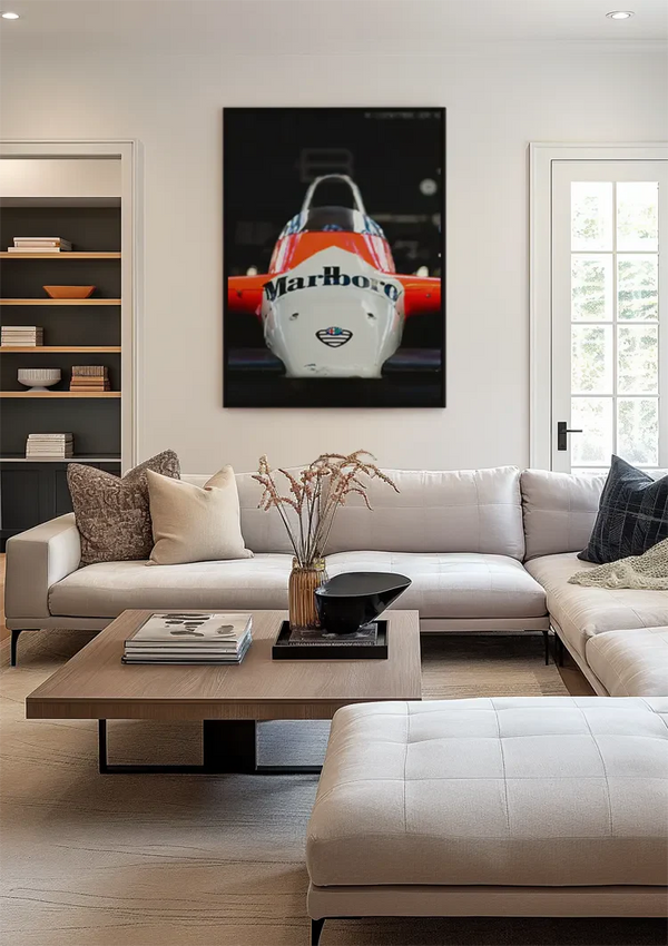 Alfa Romeo Formule 1 Marlboro Livery Vintage Racewagen Schilderij