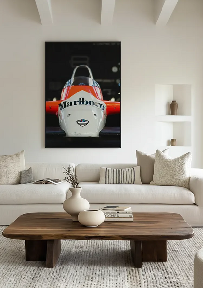 Alfa Romeo Formule 1 Marlboro Livery Vintage Racewagen Schilderij