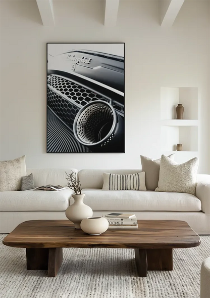 Lamborghini Huracan Evo Auspuff Nahaufnahme Metallic Schwarz-Weiß-Gemälde