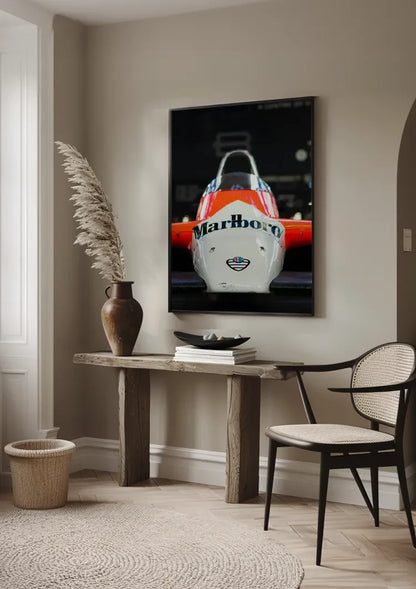 Alfa Romeo Formule 1 Marlboro Livery Vintage Racewagen Schilderij