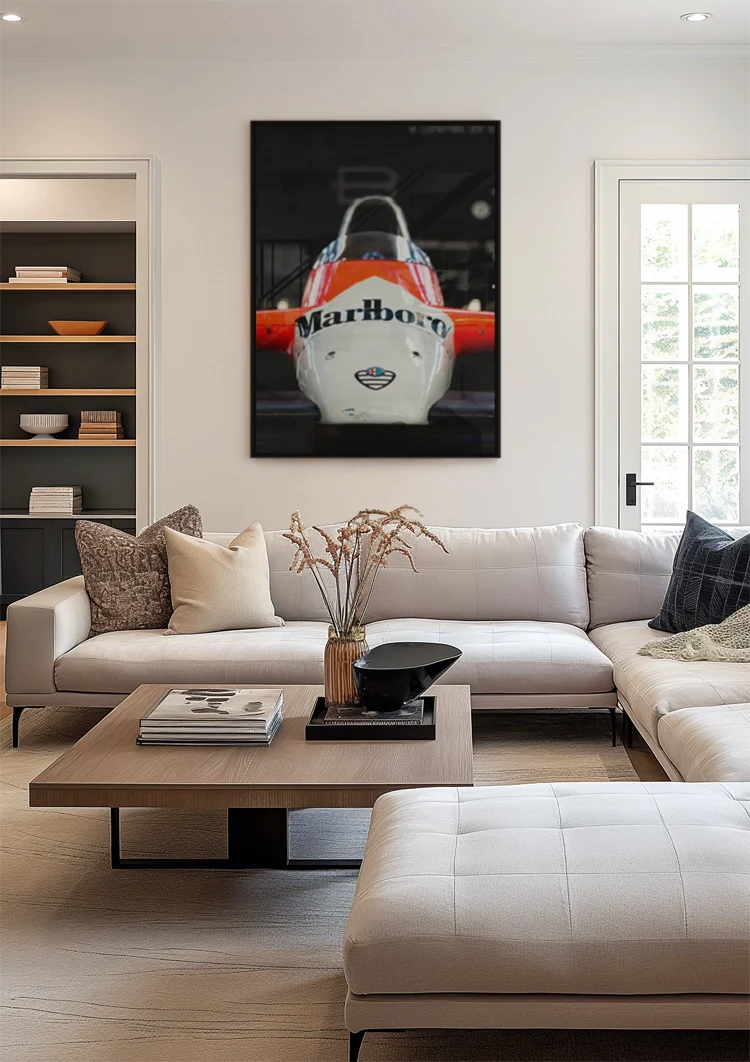 Alfa Romeo Formule 1 Marlboro Livery Vintage Racewagen Schilderij