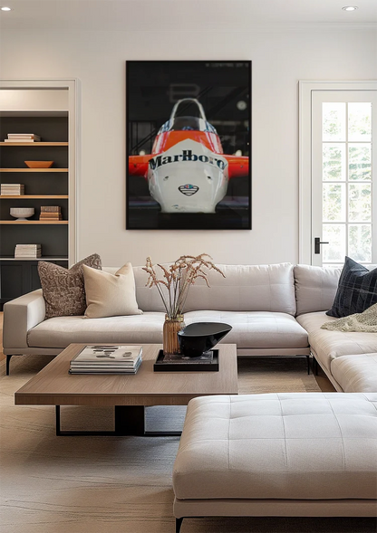 Alfa Romeo Formule 1 Marlboro Livery Vintage Racewagen Schilderij