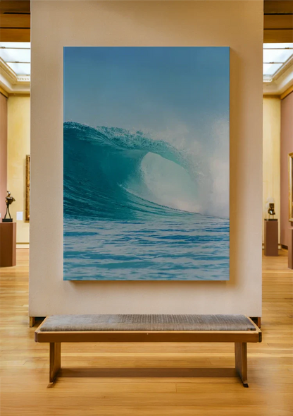 Big Wave Turquoise Ocean Powerful Seascape Nature Painting