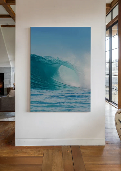 Big Wave Turquoise Ocean Powerful Seascape Nature Painting