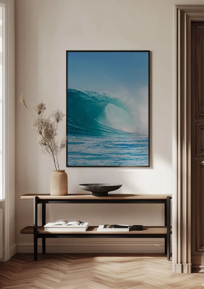 Big Wave Turquoise Ocean Powerful Seascape Nature Painting