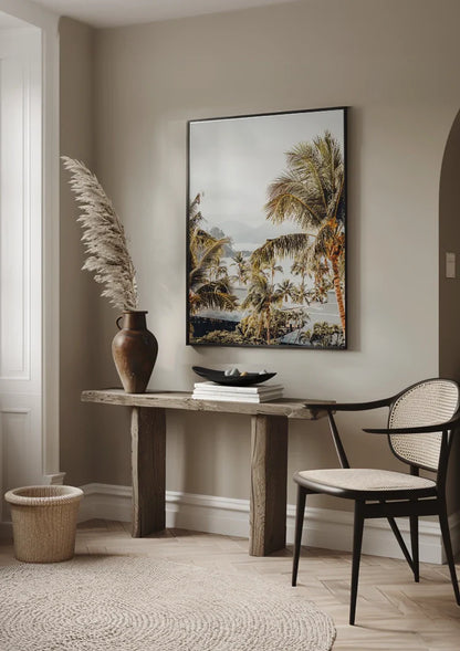 Tropical Palm Trees Soft Air Nature Painting