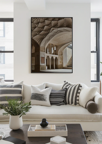 Tabatabaei-Haus Persisches Gewölbe Muqarnas Architektur Malerei