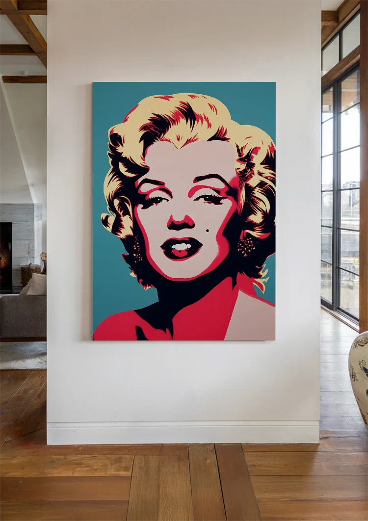 Marilyn Monroe Pop Art Colorful Portrait Painting