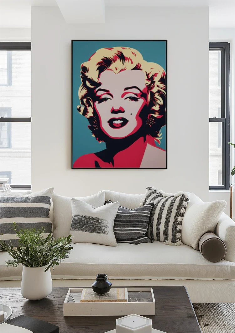 Marilyn Monroe Pop Art Colorful Portrait Painting