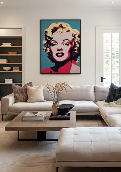 Marilyn Monroe Pop Art Colorful Portrait Painting