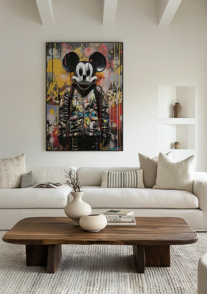 Mickey Mouse Graffiti Pop Art Painting