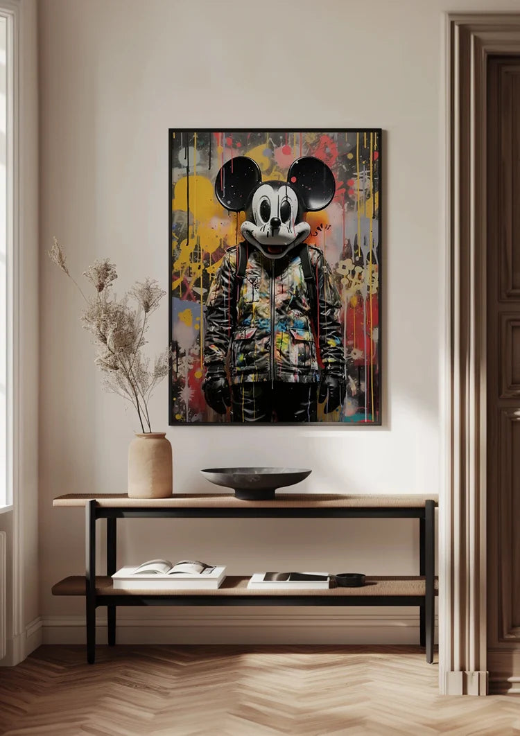 Mickey Mouse Graffiti Pop Art Painting