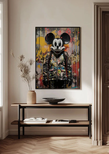 Mickey Mouse Graffiti Pop Art Painting