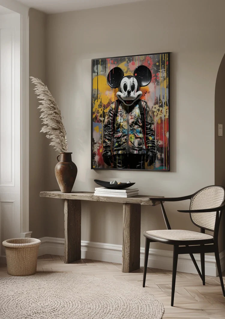 Mickey Mouse Graffiti Pop Art Painting