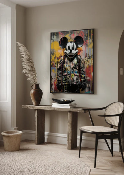 Mickey Mouse Graffiti Pop Art Painting