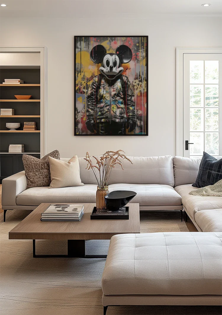 Mickey Mouse Graffiti Pop Art Painting