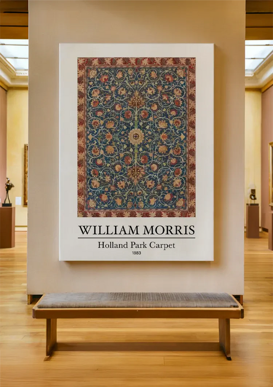 William Morris Holland Park canvas schilderij als blikvanger aan de muur in de hal