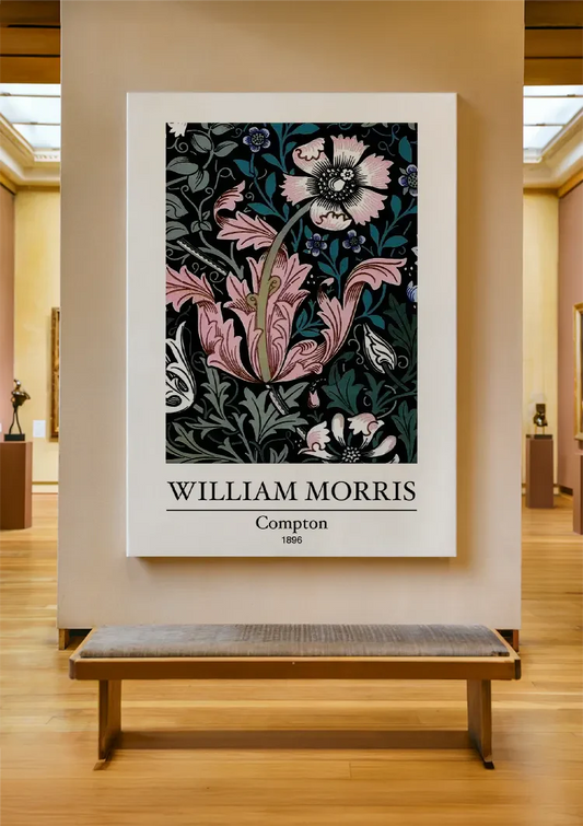 William Morris Compton canvas schilderij hangt aan de wand in de hal