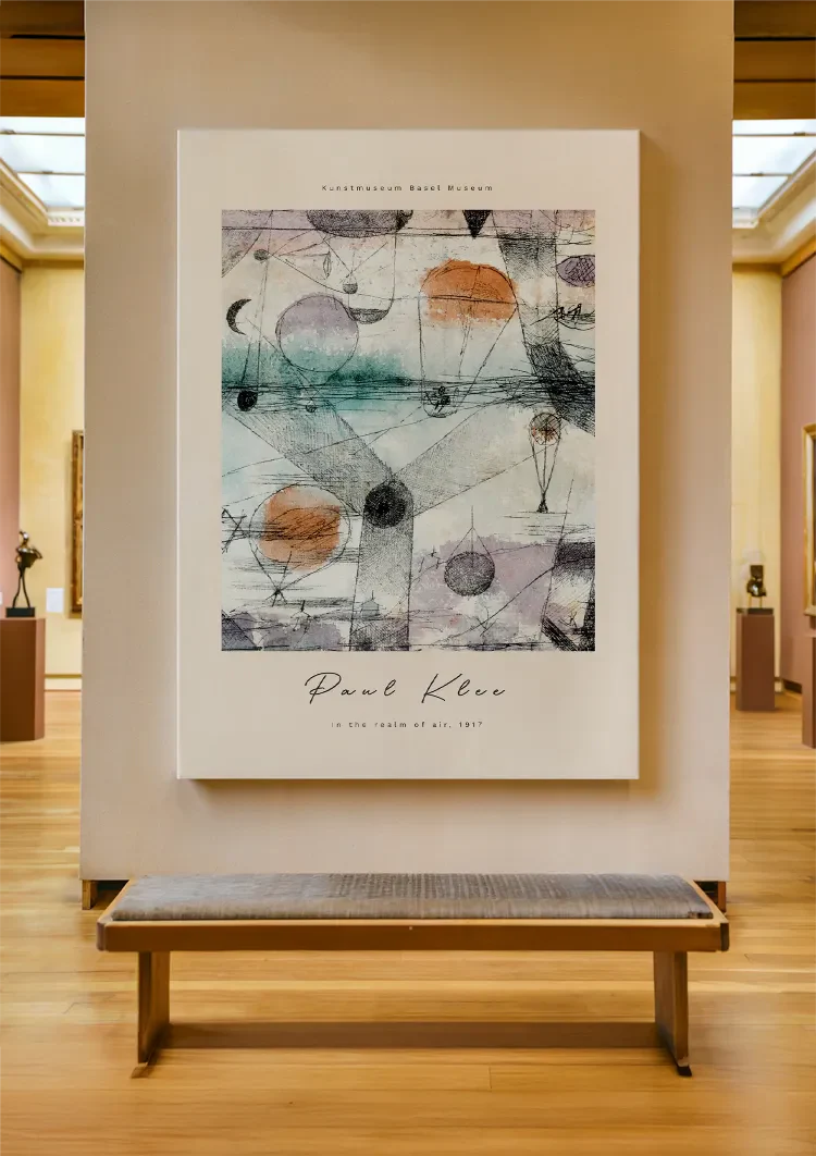 Im Reich der Lüfte Paul Klee Abstraktes Gemälde