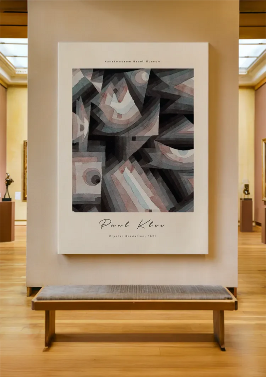 Vormen van Paul Klee canvas schilderij als sfeervol accent in de hal
