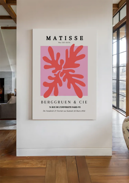 Matisse The Cut Outs 1953 Berggruen Ausstellungsplakat Rosa Abstraktes Gemälde