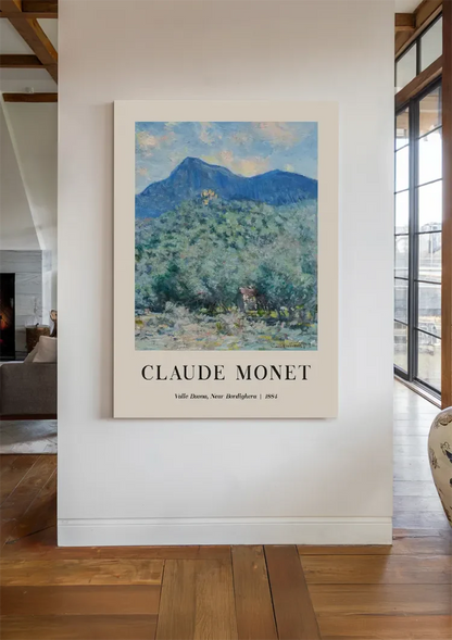 Claude Monet Valle Buona Berglandschap bij Bordighera Impressionistisch Schilderij