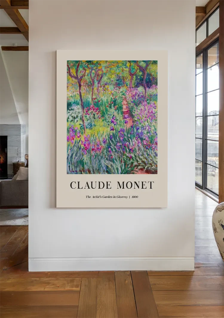 Claude Monet Tuin van Giverny Kleurrijke Bloemen Impressionisme Museum Schilderij