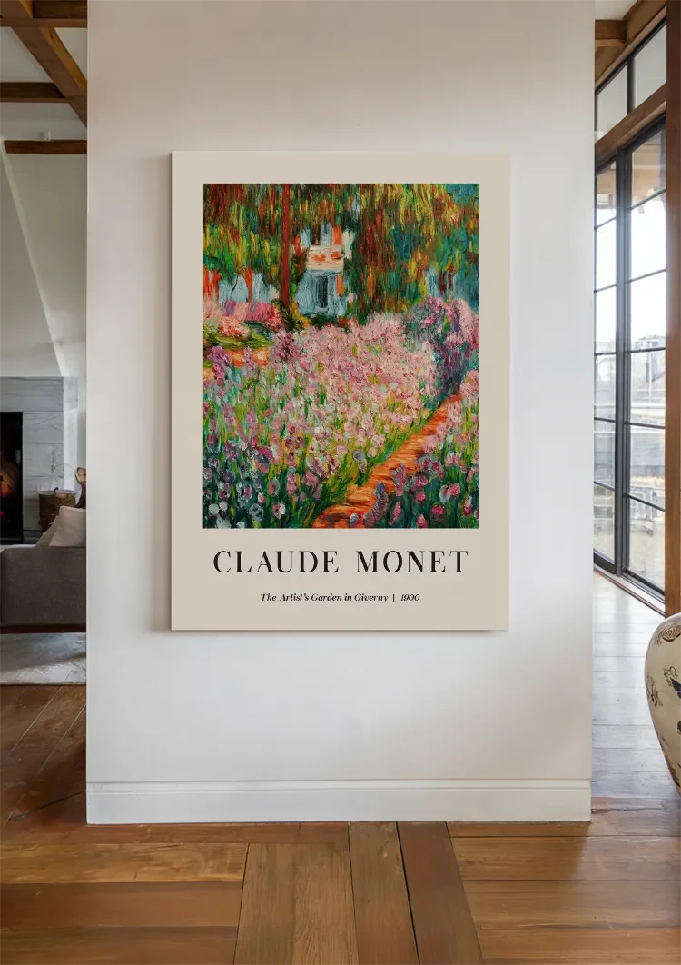 Claude Monet Tuin van de Kunstenaar in Giverny Kleurrijke Bloemen Schilderij