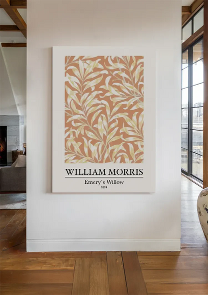 William Morris Emerys Weiden-Terrakotta-Creme-Blättermuster-Gemälde