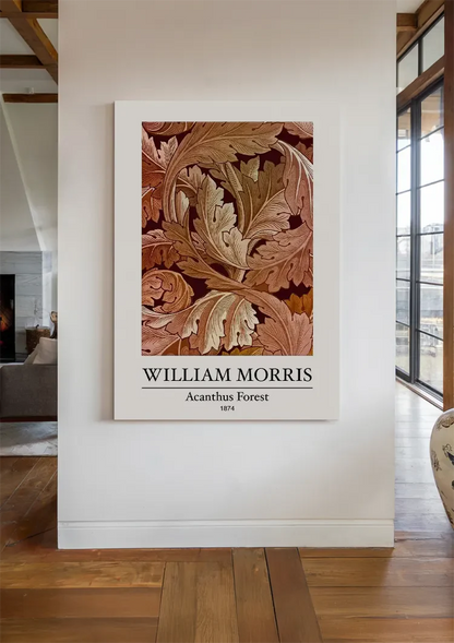 William Morris Akantus Wald Terrakotta Bernstein Warme Herbstblätter Gemälde